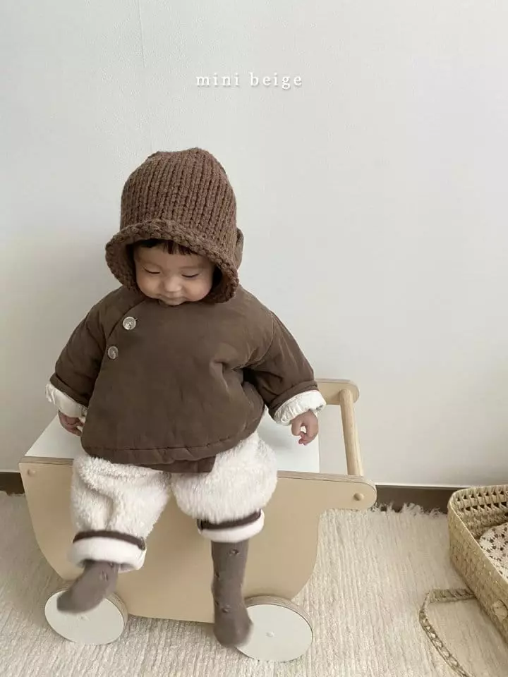 The Beige - Korean Baby Fashion - #babygirlfashion - Mini Rib Hoody Jacket - 5