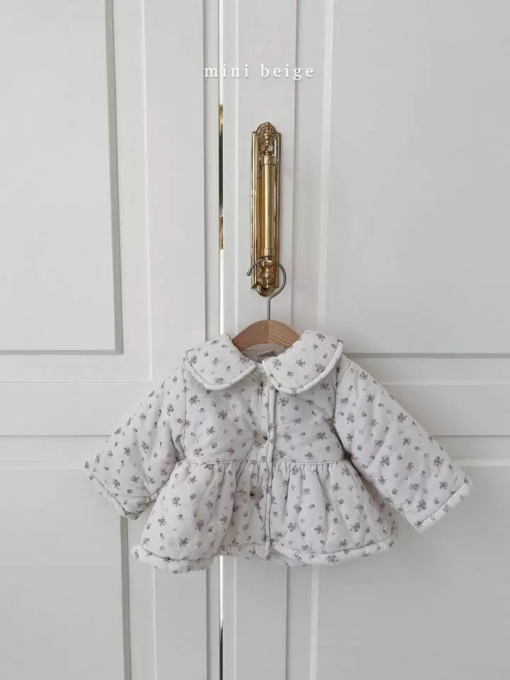 The Beige - Korean Baby Fashion - #babyfever - Mini Day Collar Bonding Jacket - 4