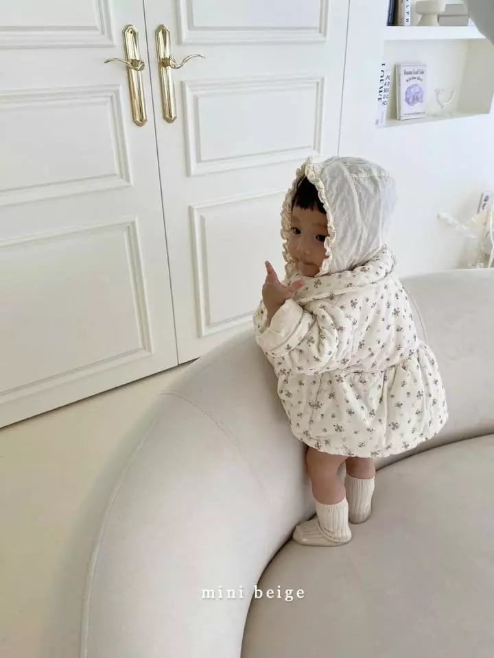 The Beige - Korean Baby Fashion - #babylifestyle - Mini Day Collar Bonding Jacket - 5