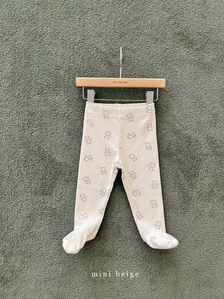 The Beige - Korean Baby Fashion - #babylifestyle - Mini Foot Leggings - 3