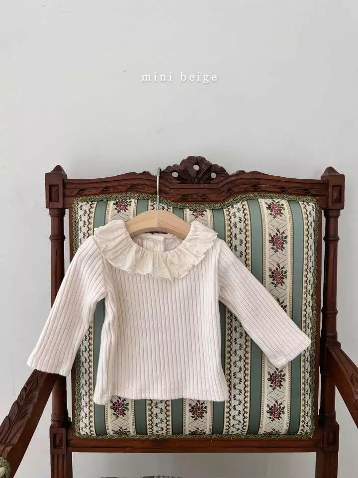 The Beige - Korean Baby Fashion - #babylifestyle - Mini Whole Collar Tee - 2