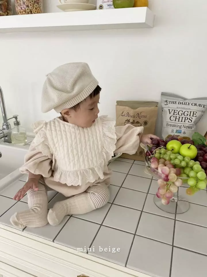 The Beige - Korean Baby Fashion - #babyoninstagram - Mini Quilting Cape - 9