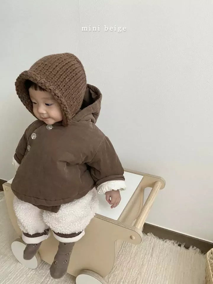 The Beige - Korean Baby Fashion - #babyoninstagram - Mini Rib Hoody Jacket - 7
