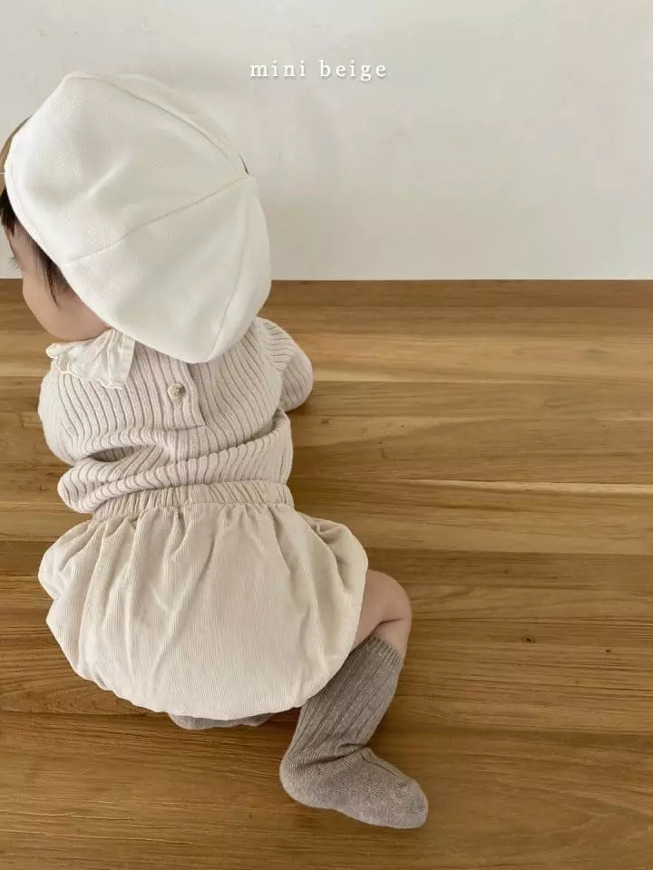 The Beige - Korean Baby Fashion - #babyoninstagram - Mini Whole Collar Tee - 3