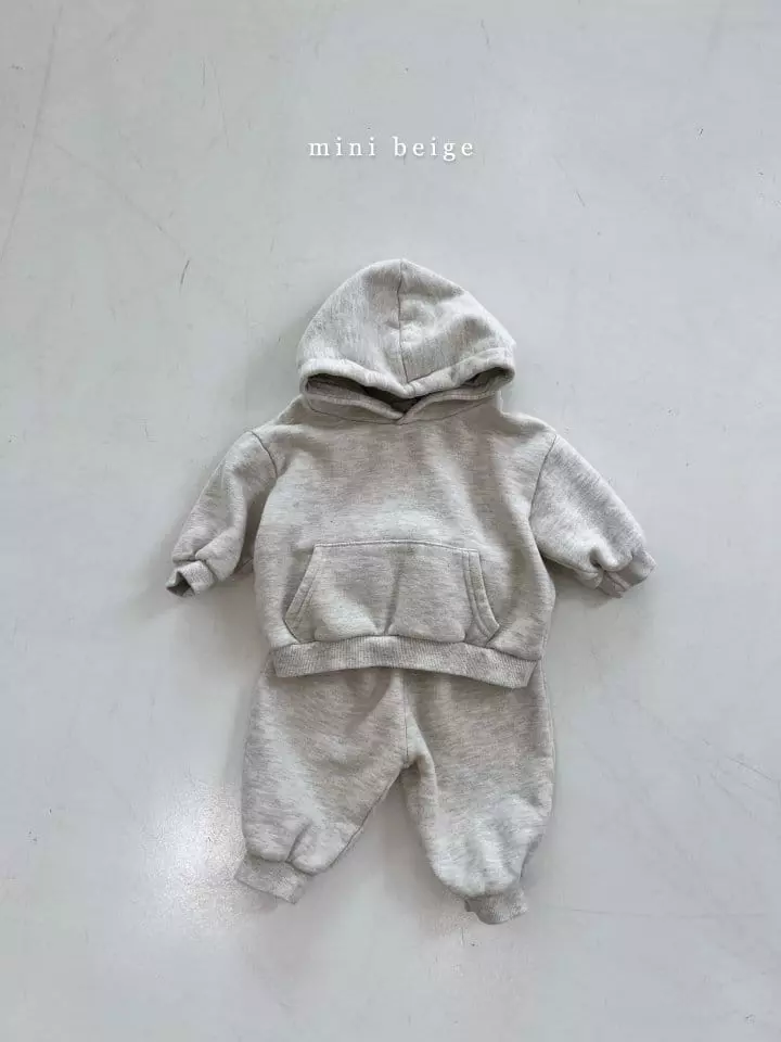 The Beige - Korean Baby Fashion - #babyoninstagram - Mini Fleece Hoody Set