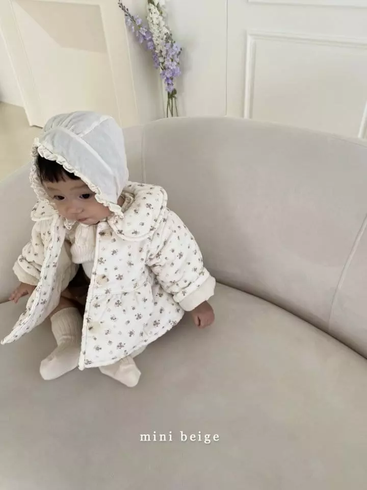 The Beige - Korean Baby Fashion - #babyootd - Mini Day Collar Bonding Jacket - 7