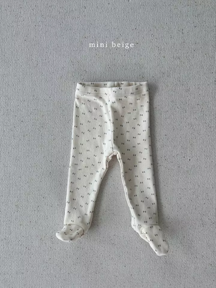 The Beige - Korean Baby Fashion - #babyootd - Mini Foot Leggings - 5