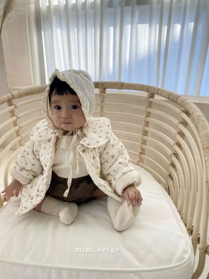 The Beige - Korean Baby Fashion - #babyoutfit - Mini Day Collar Bonding Jacket - 8