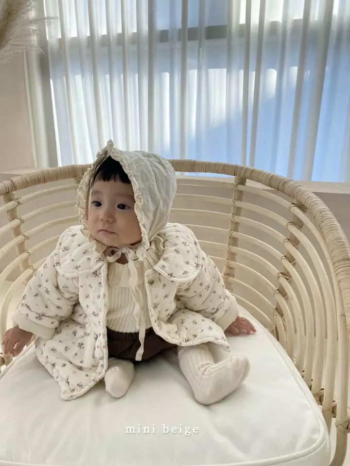 The Beige - Korean Baby Fashion - #babyoutfit - Mini Day Collar Bonding Jacket - 9