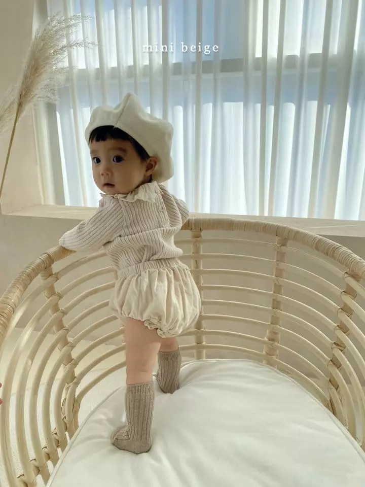 The Beige - Korean Baby Fashion - #babyoutfit - Mini Whole Collar Tee - 6