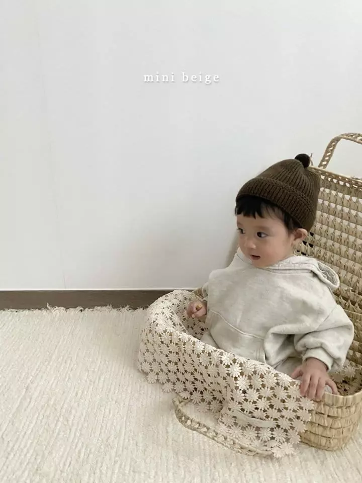 The Beige - Korean Baby Fashion - #babyoutfit - Mini Fleece Hoody Set - 4