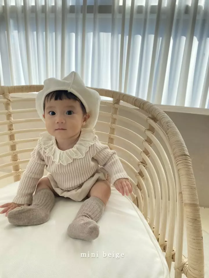 The Beige - Korean Baby Fashion - #babywear - Mini Rib Frill Bloomer - 12