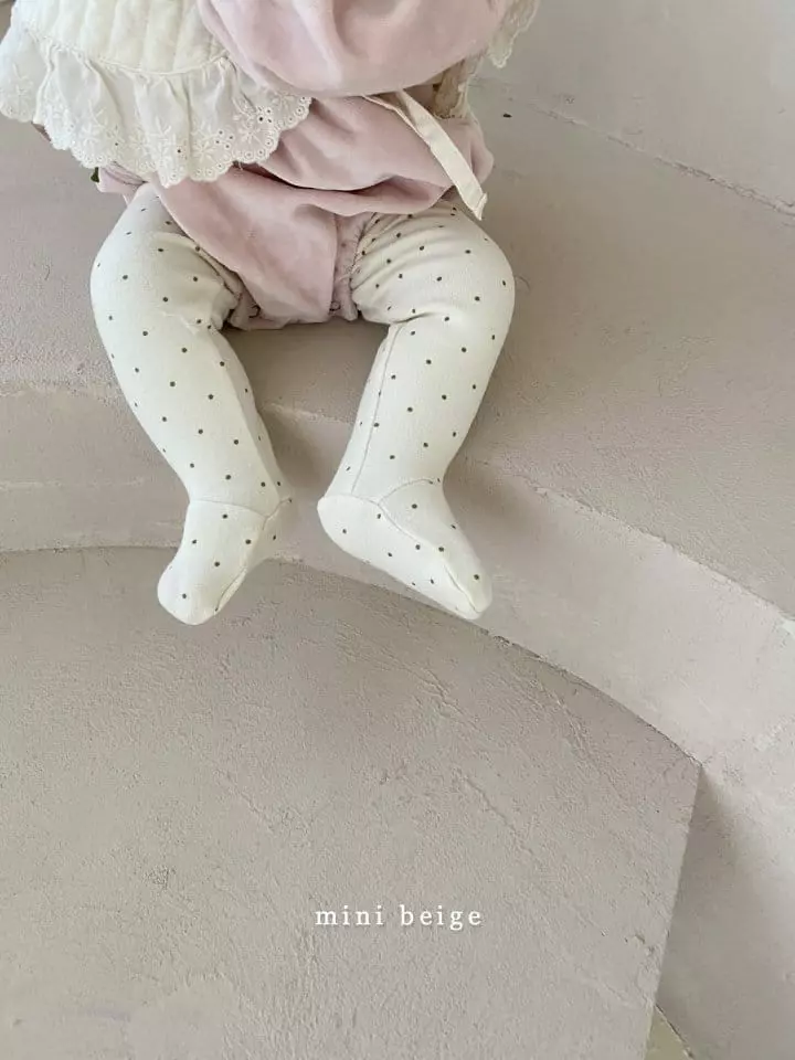 The Beige - Korean Baby Fashion - #babywear - Mini Foot Leggings - 8