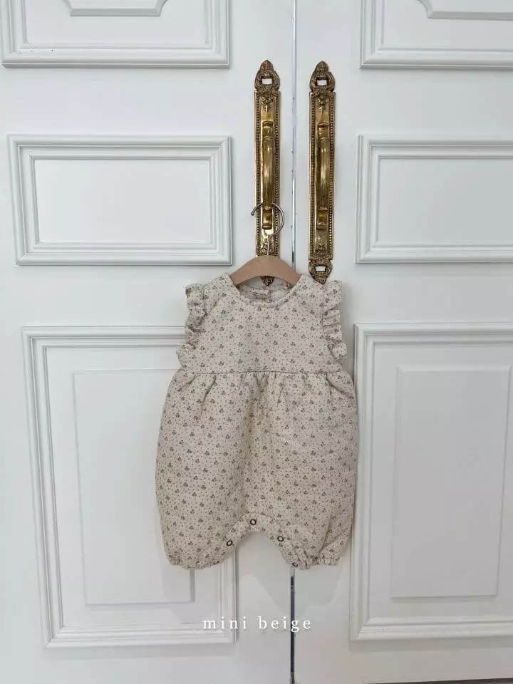 The Beige - Korean Baby Fashion - #babywear - Mini Bonding Slit Bodysuit