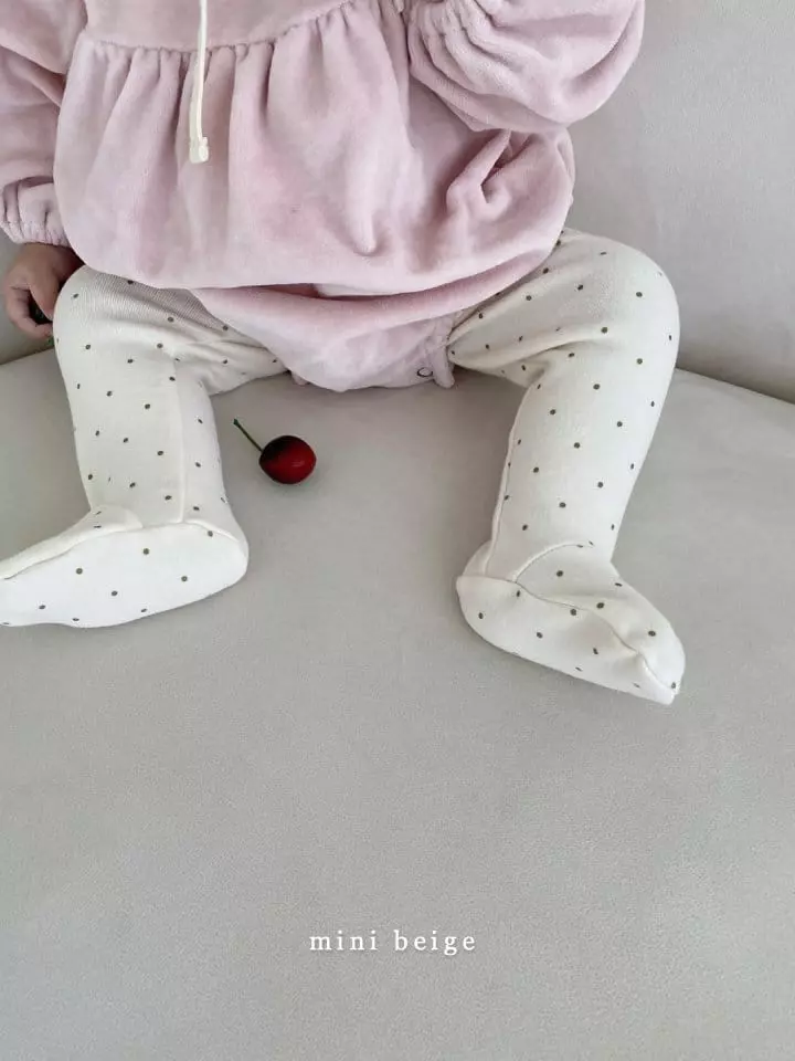 The Beige - Korean Baby Fashion - #onlinebabyboutique - Mini Foot Leggings - 9