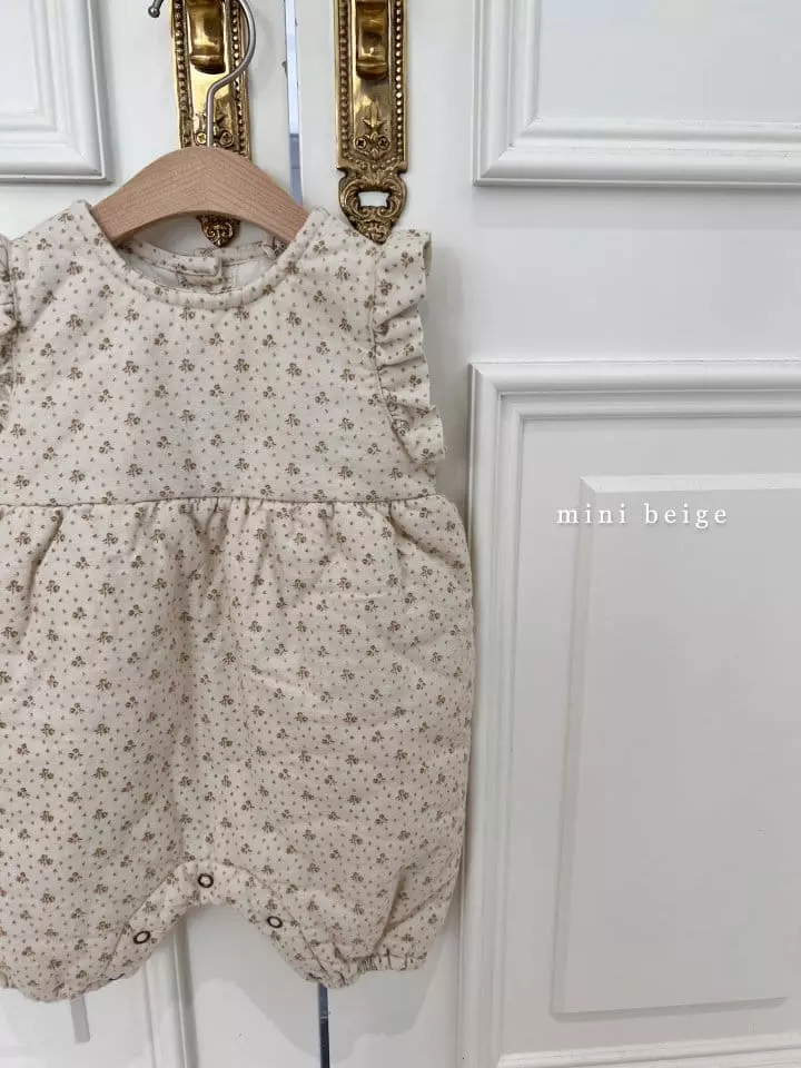 The Beige - Korean Baby Fashion - #onlinebabyboutique - Mini Bonding Slit Bodysuit - 2