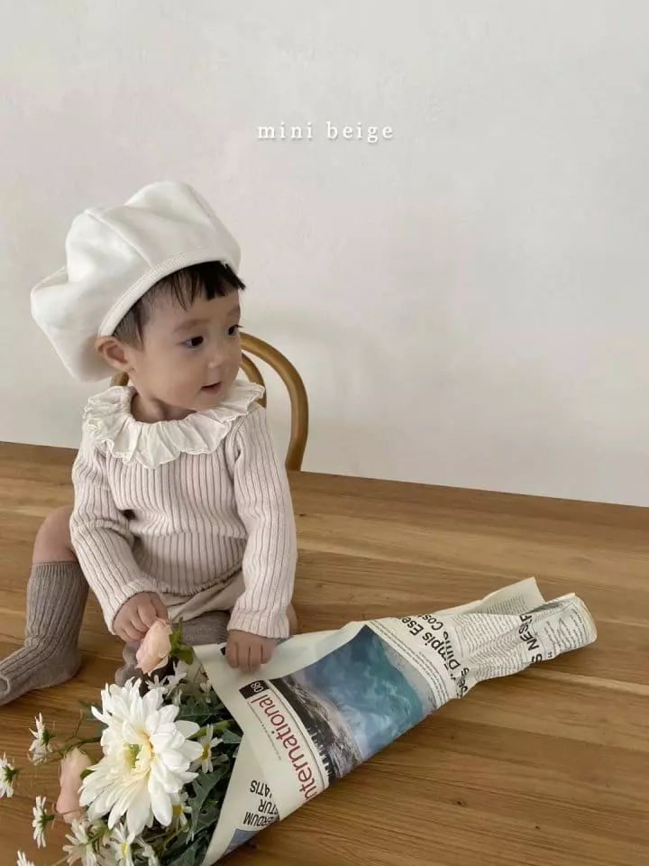 The Beige - Korean Baby Fashion - #onlinebabyshop - Mini Whole Collar Tee - 9