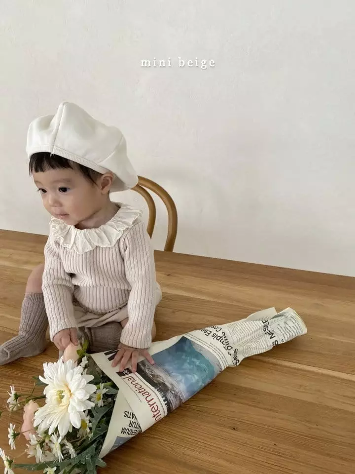 The Beige - Korean Baby Fashion - #smilingbaby - Mini Whole Collar Tee - 10