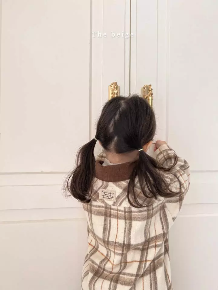 The Beige - Korean Children Fashion - #Kfashion4kids - Check Label Shirt - 6