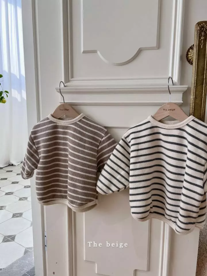 The Beige - Korean Children Fashion - #Kfashion4kids - Stripes Piping Tee