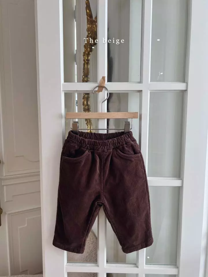 The Beige - Korean Children Fashion - #childofig - Velvet Pants - 2