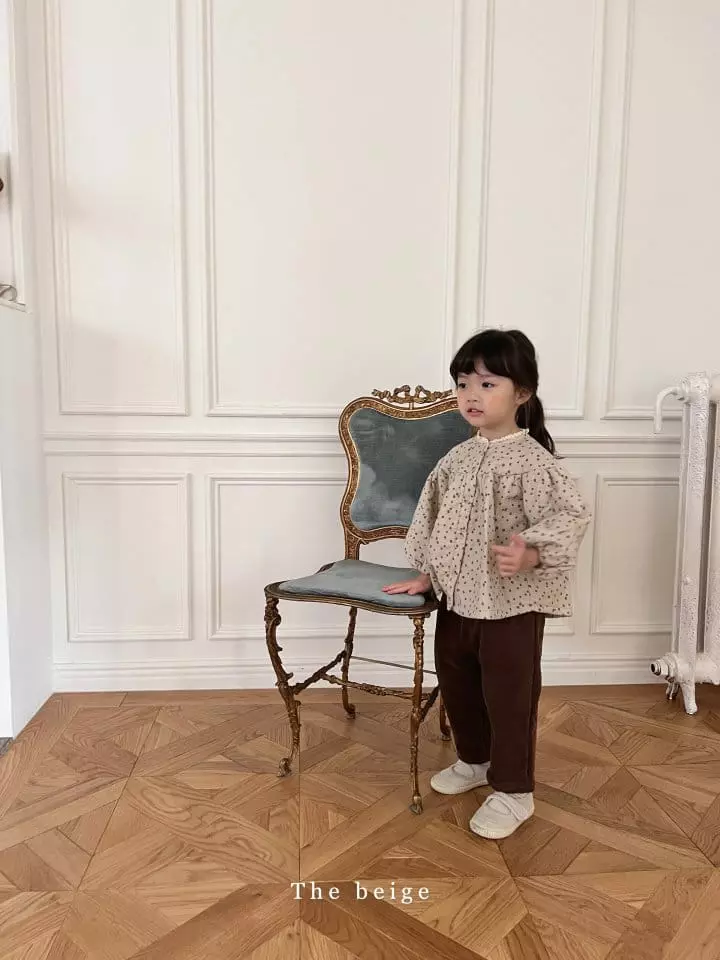 The Beige - Korean Children Fashion - #childofig - Bonding Flower Blouse - 9