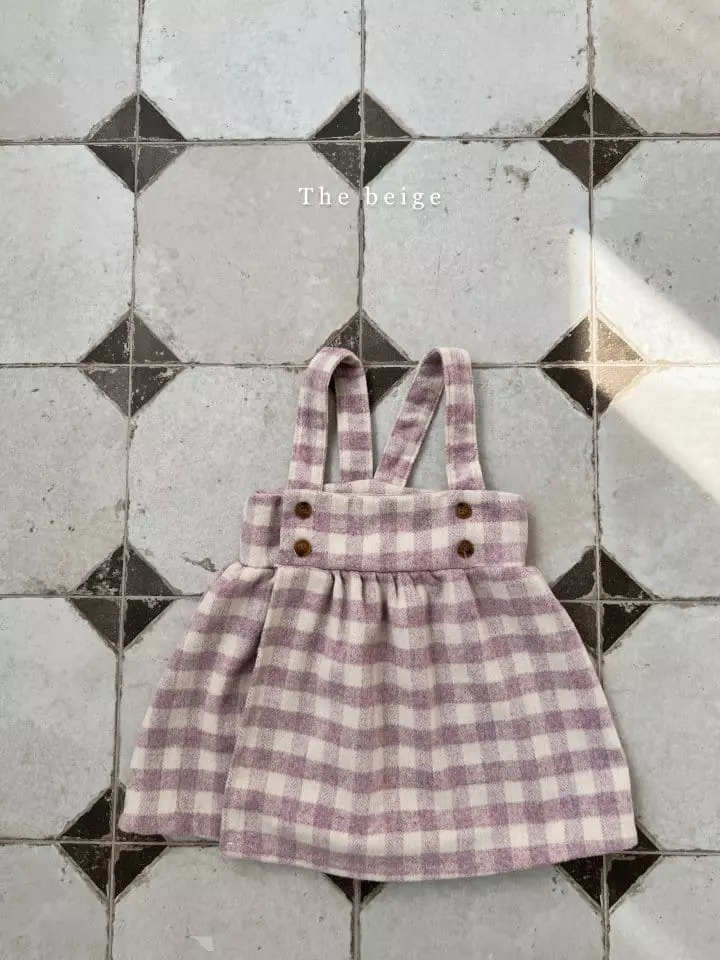 The Beige - Korean Children Fashion - #childofig - Wrap Dungrees Skirt - 3