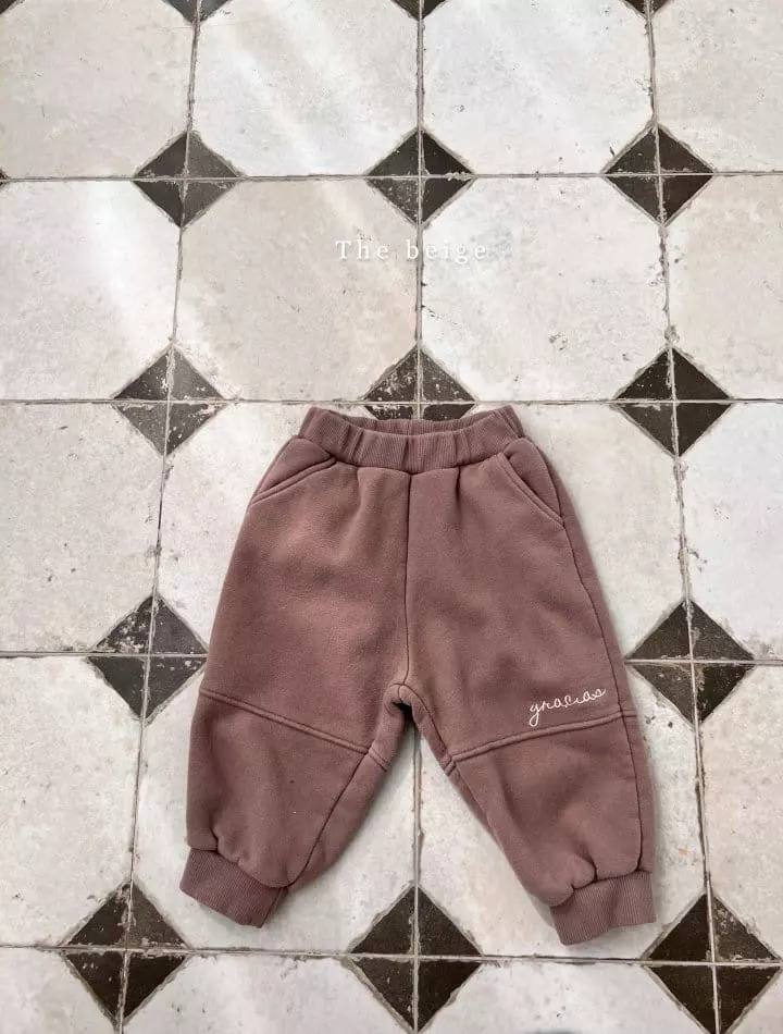The Beige - Korean Children Fashion - #childofig - Fleece Slit Pants - 4