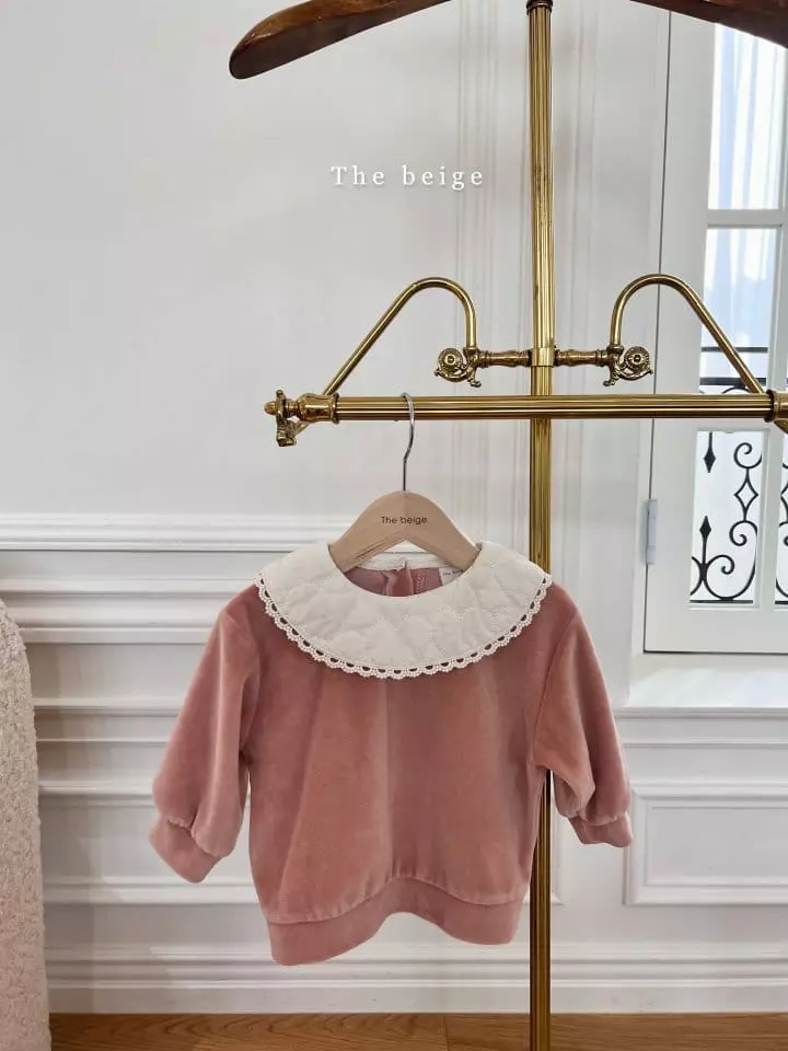 The Beige - Korean Children Fashion - #discoveringself - Heart Collar Sweatshirt - 3