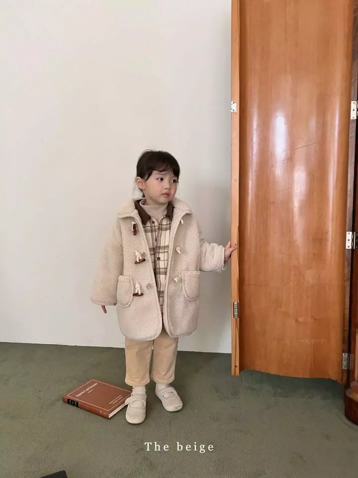 The Beige - Korean Children Fashion - #fashionkids - Fleece Dduckboki Coat - 11