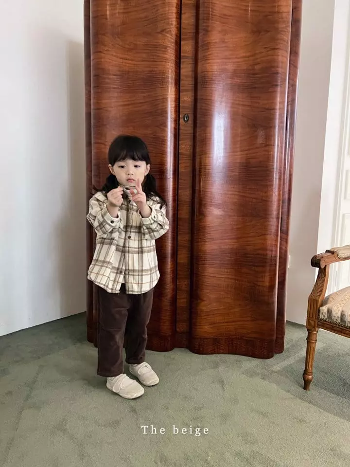 The Beige - Korean Children Fashion - #fashionkids - Check Label Shirt - 2