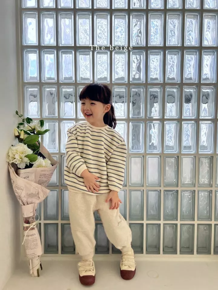 The Beige - Korean Children Fashion - #fashionkids - Stripes Piping Tee - 11