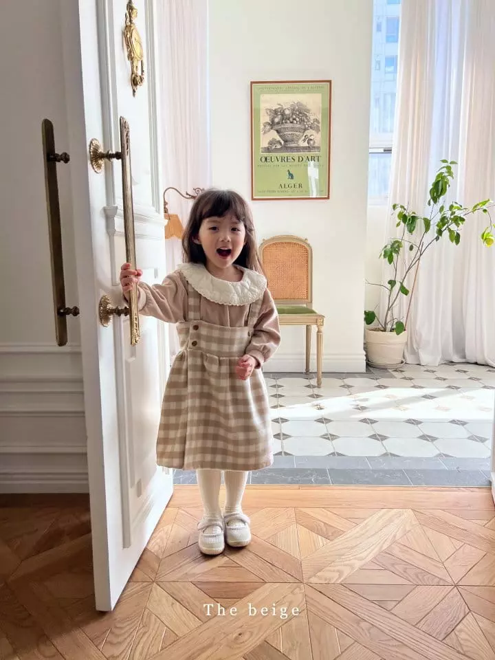 The Beige - Korean Children Fashion - #kidsshorts - Heart Collar Sweatshirt - 5