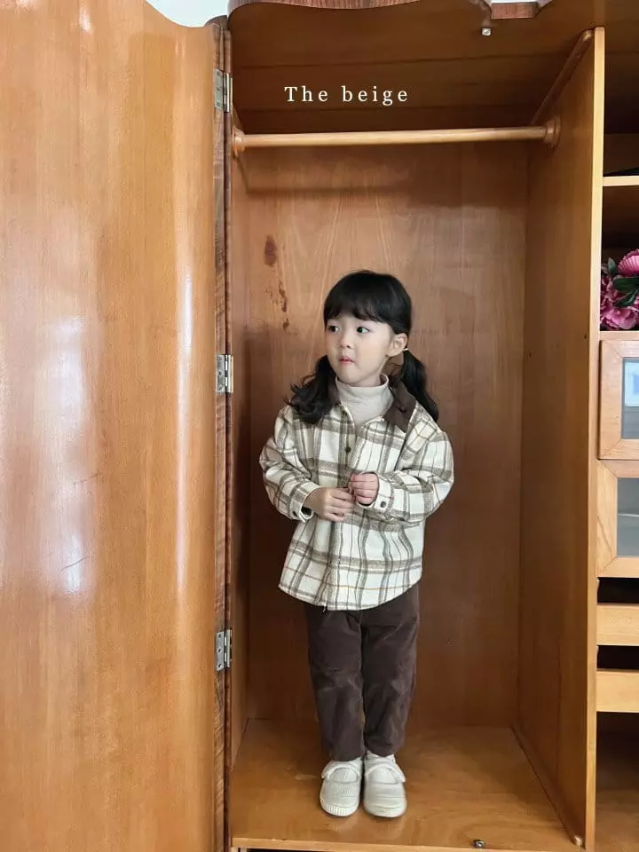 The Beige - Korean Children Fashion - #kidsshorts - Check Label Shirt - 3