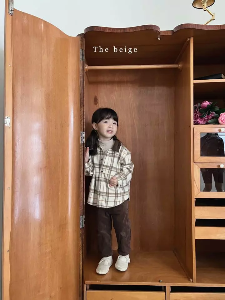 The Beige - Korean Children Fashion - #kidsshorts - Check Label Shirt - 4