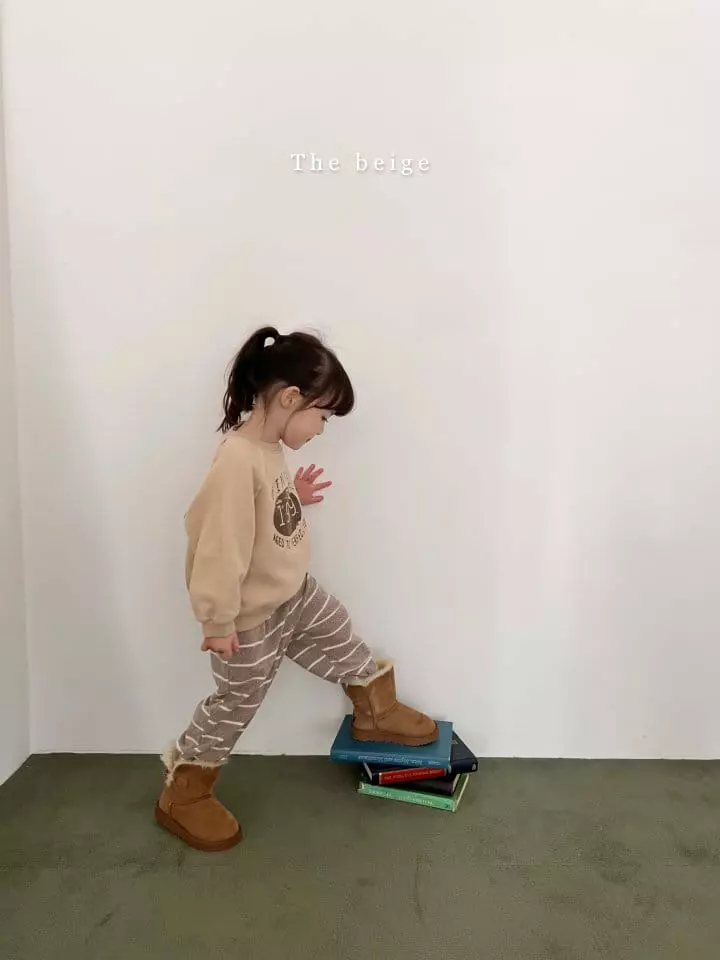 The Beige - Korean Children Fashion - #kidsstore - Stripes Pants - 12