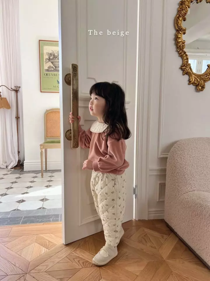 The Beige - Korean Children Fashion - #kidsstore - Flower Quilting Pants - 11