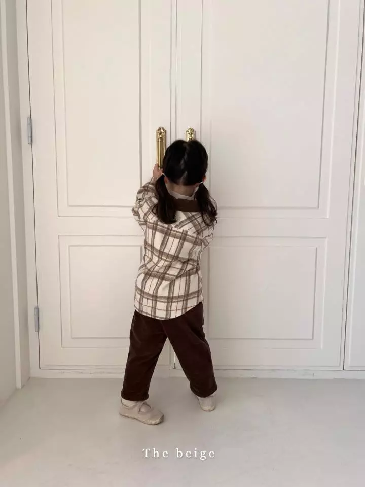 The Beige - Korean Children Fashion - #kidzfashiontrend - Check Label Shirt - 5