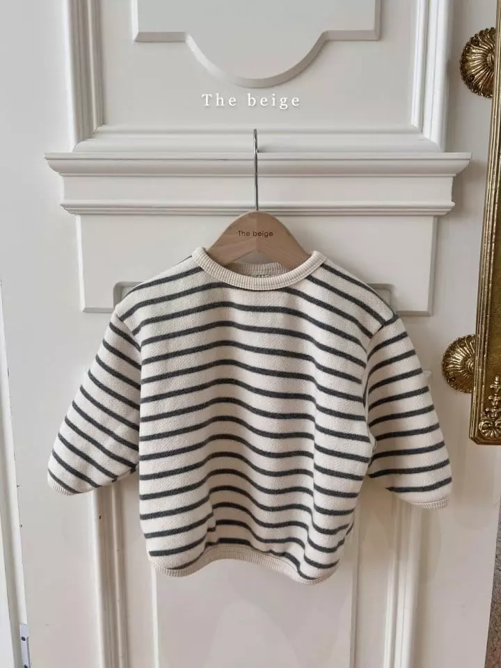 The Beige - Korean Children Fashion - #magicofchildhood - Stripes Piping Tee - 3