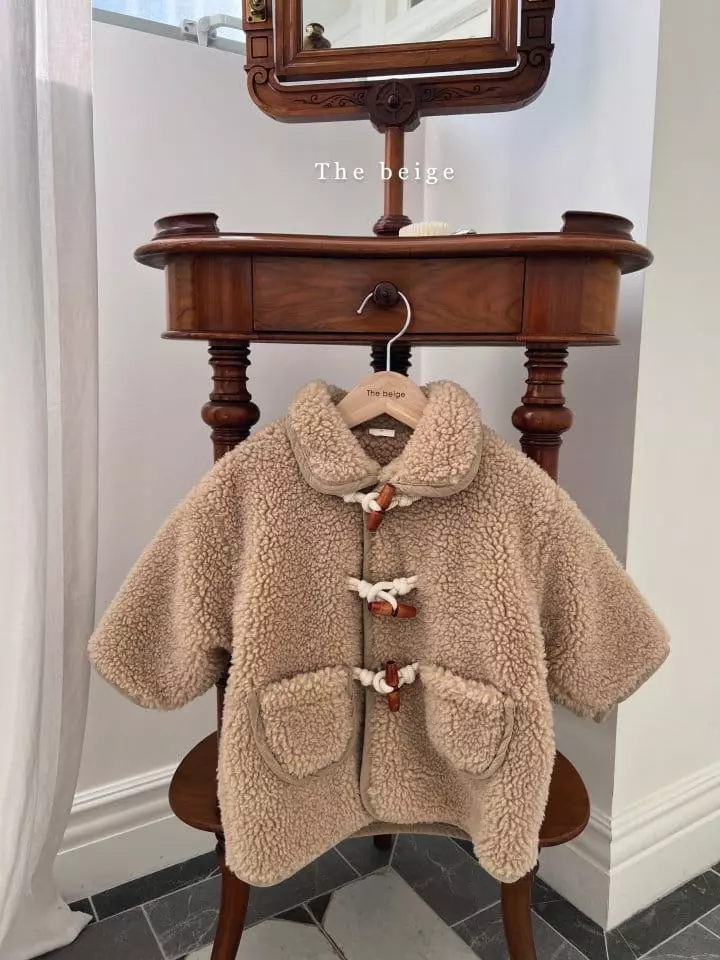 The Beige - Korean Children Fashion - #minifashionista - Fleece Dduckboki Coat - 2