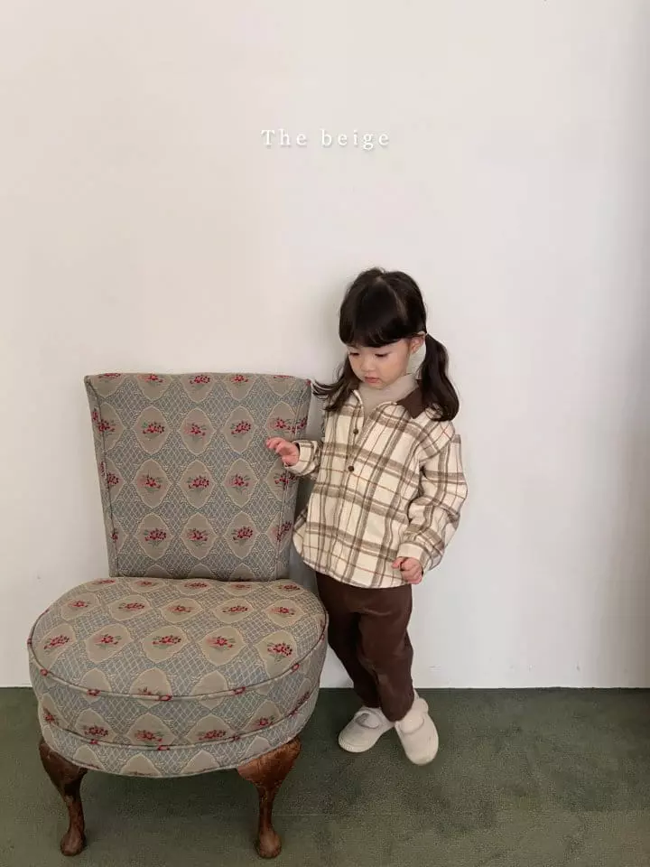 The Beige - Korean Children Fashion - #minifashionista - Check Label Shirt - 9