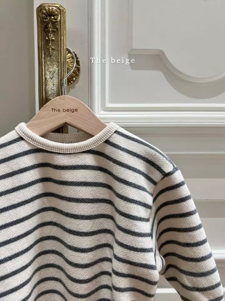 The Beige - Korean Children Fashion - #magicofchildhood - Stripes Piping Tee - 4
