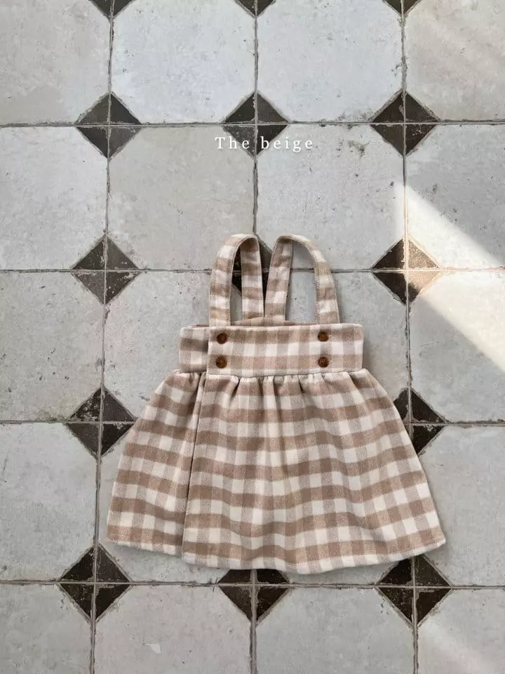 The Beige - Korean Children Fashion - #minifashionista - Wrap Dungrees Skirt