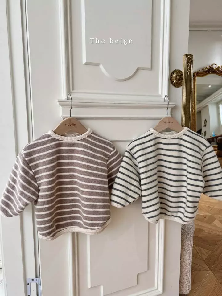 The Beige - Korean Children Fashion - #prettylittlegirls - Stripes Piping Tee - 5