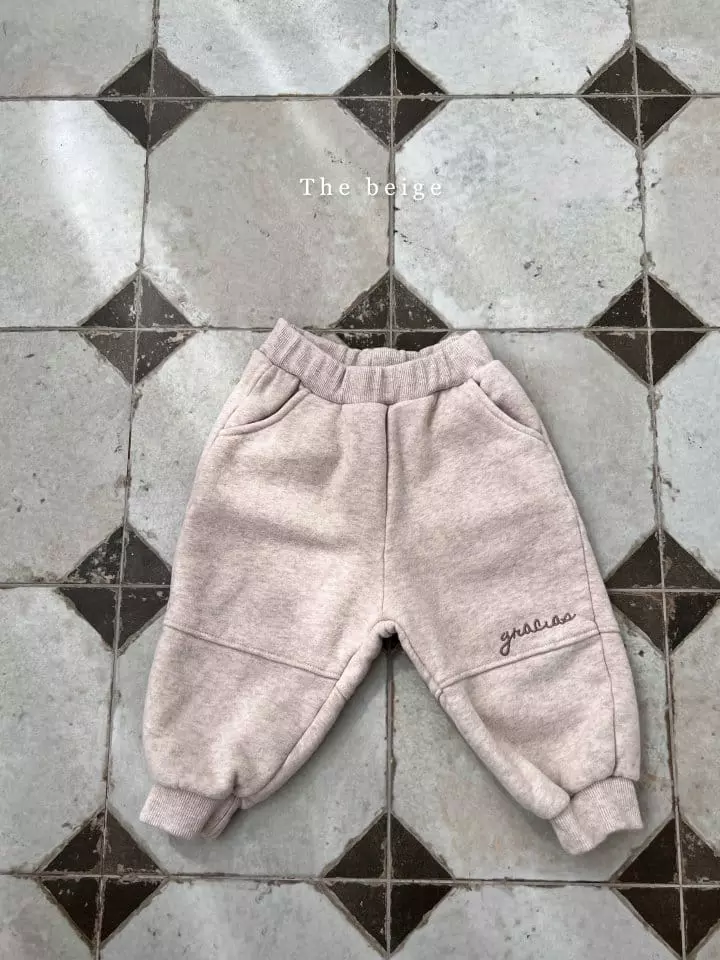 The Beige - Korean Children Fashion - #stylishchildhood - Fleece Slit Pants - 2