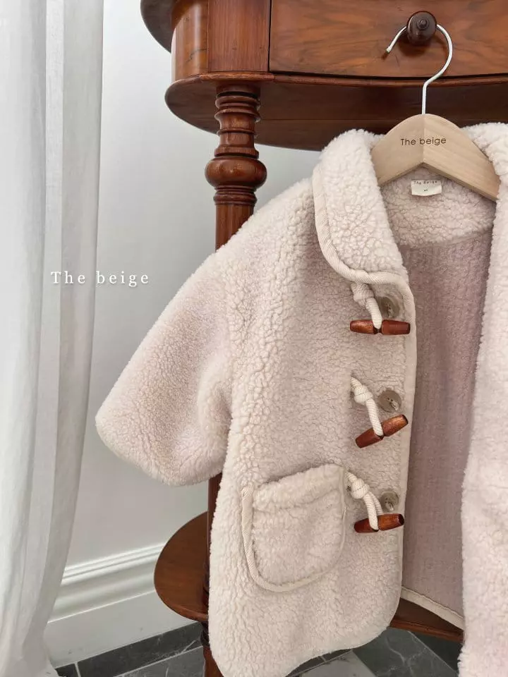 The Beige - Korean Children Fashion - #prettylittlegirls - Fleece Dduckboki Coat - 4