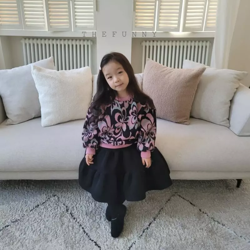 The Funny - Korean Children Fashion - #Kfashion4kids - Flower Knit Sweatshirt - 8