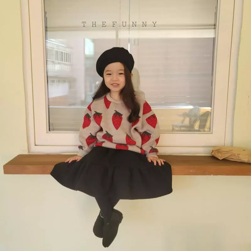 The Funny - Korean Children Fashion - #childrensboutique - Strawberry Knit Sweatshirt - 8
