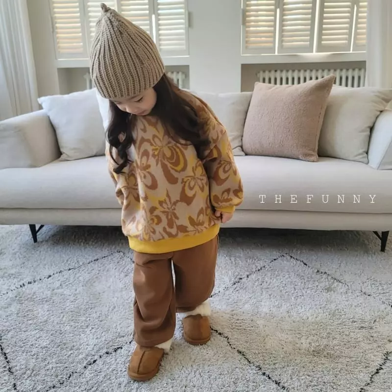 The Funny - Korean Children Fashion - #childrensboutique - Flower Knit Sweatshirt