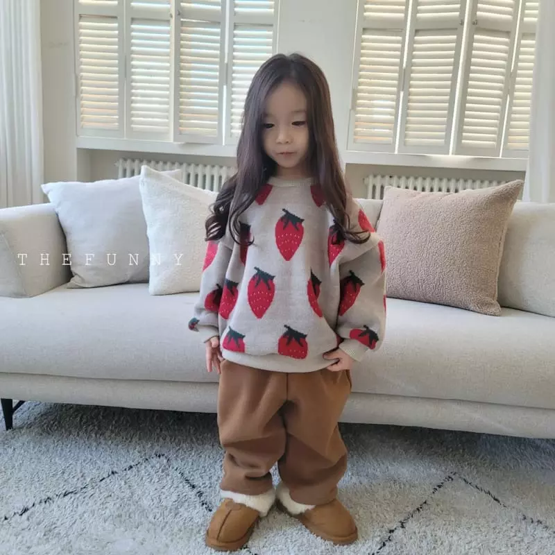 The Funny - Korean Children Fashion - #designkidswear - Strawberry Knit Sweatshirt - 9